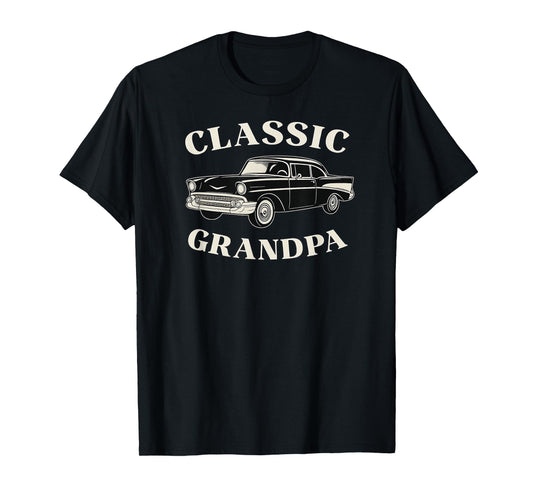 Classic Grandpa Bel Air Vintage Car Lover Gift T-Shirt