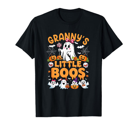 Granny's Little Cute Boos Halloween Boo Ghosts Group Family T-Shirt