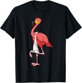 Cool Broken Leg Flamingo | Funny Fractured Shorebird Gift T-Shirt