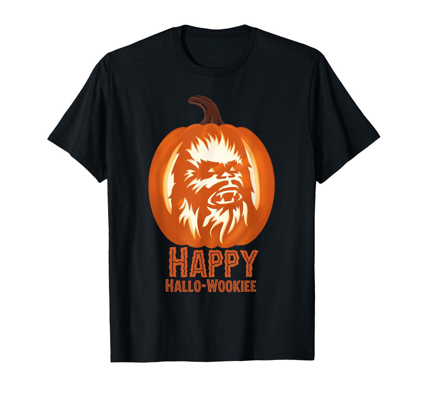Star Wars Halloween "Happy Hallo-Wookiee" Chewbacca Pumpkin T-Shirt