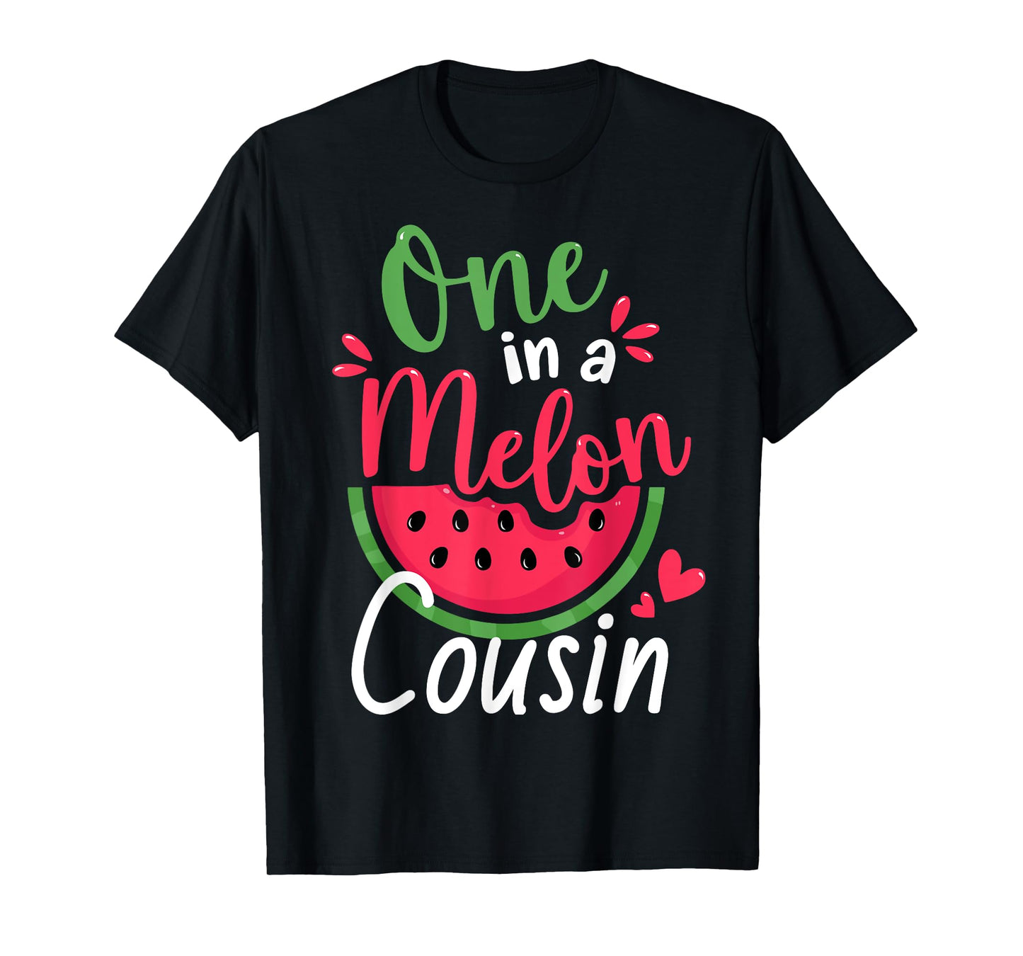 One in a Melon Cousin 1st Birthday Summer Family Matching T-Shirt