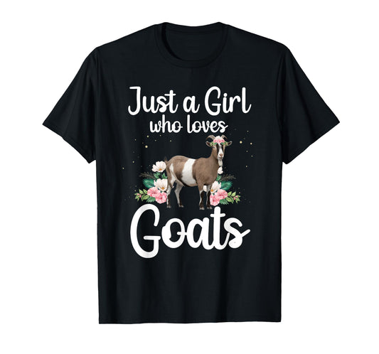 Cool Goat Art For Women Girls Goat Farmer Pygmy Goat Lover T-Shirt