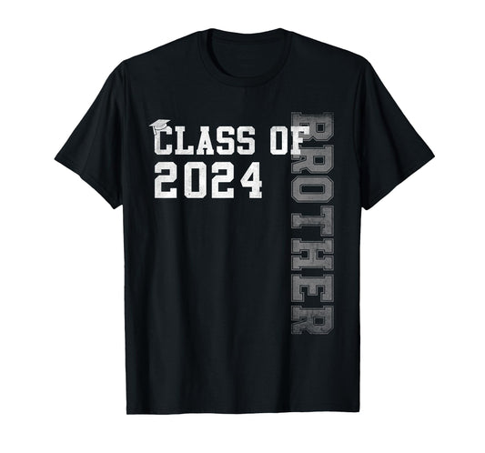 Brother Senior 24 Proud Brother Of A Class Of 2024 Graduate T-Shirt