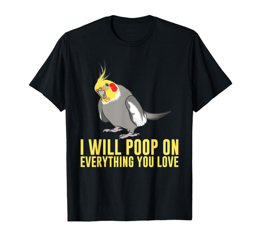 Cool Cockatiel Design For Men Women Cockatoo Cockatiel Lover T-Shirt
