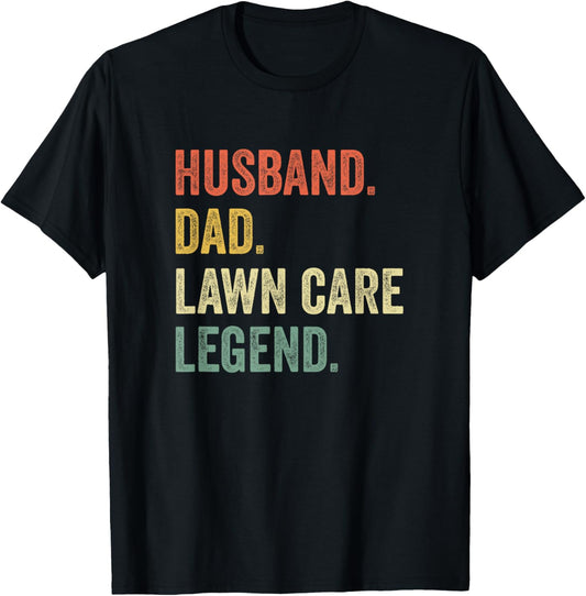 Funny Lawn Mowing T Shirt Lawn Care Stuff Gift Vintage Retro T-Shirt