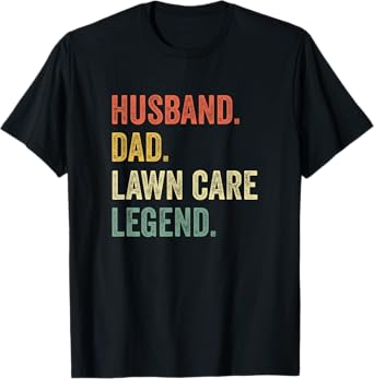 Funny Lawn Mowing T Shirt Lawn Care Stuff Gift Vintage Retro T-Shirt
