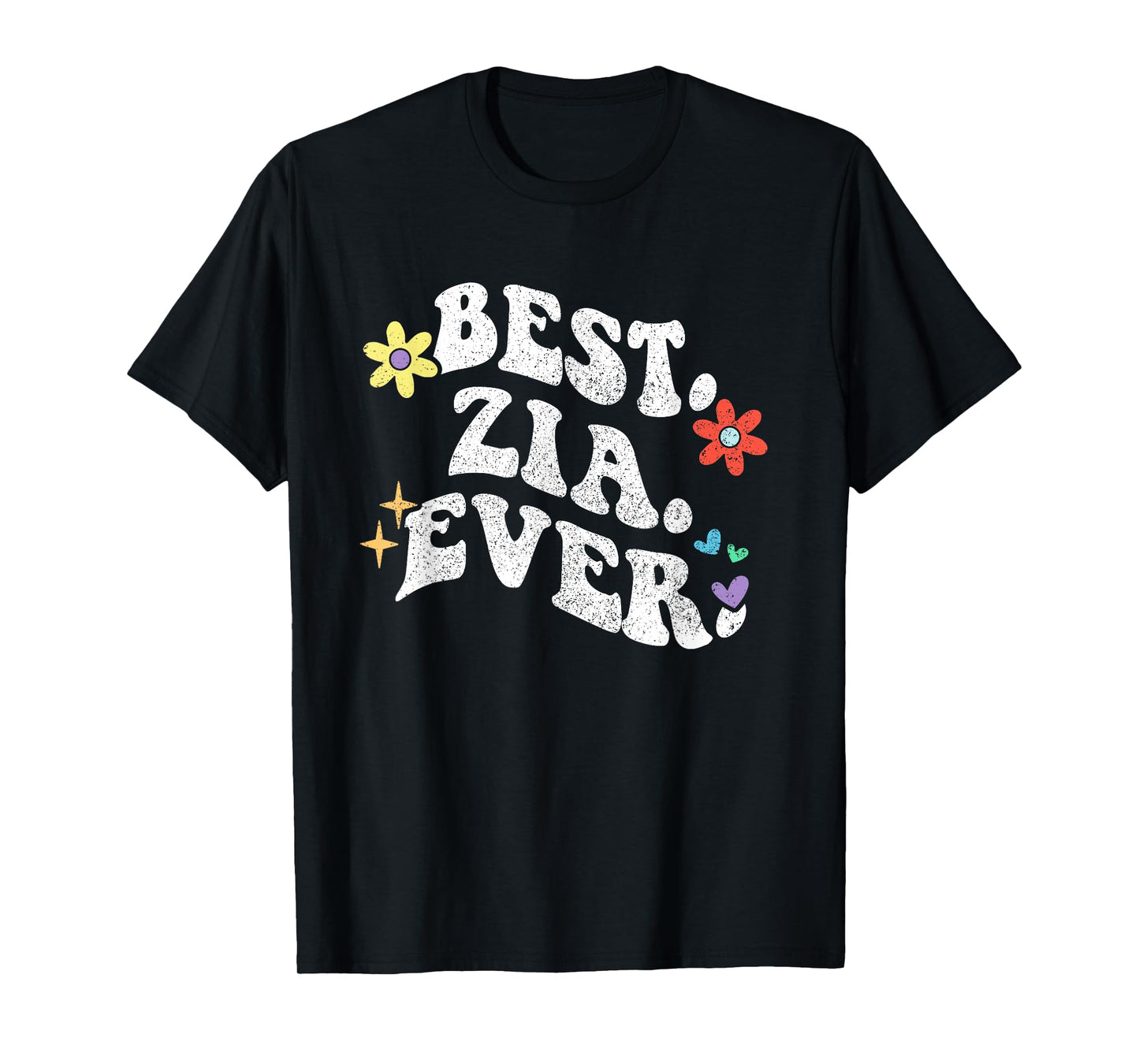Retro Groovy Best ZIA Ever First Name Mother's Day Girl T-Shirt