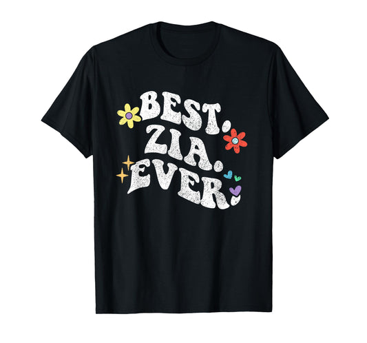 Retro Groovy Best ZIA Ever First Name Mother's Day Girl T-Shirt