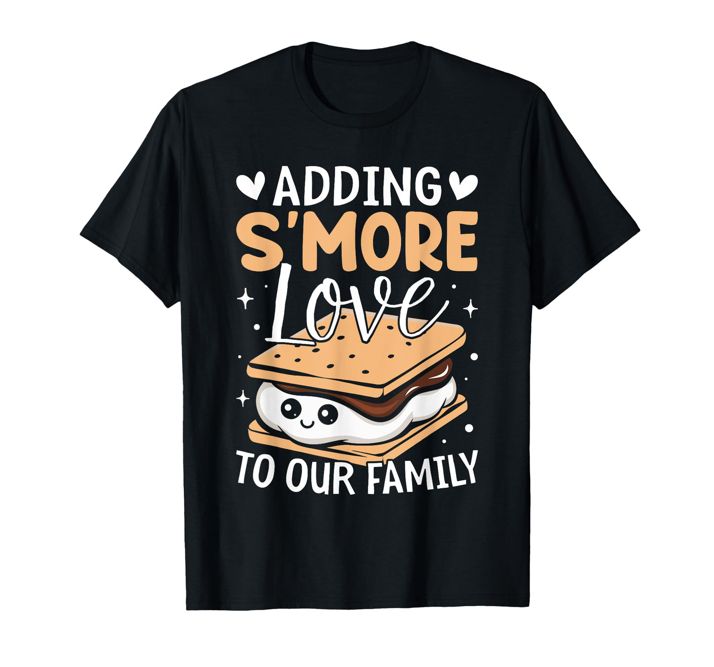 Adding S'more Love to Our Family Marshmallow Smore Lovers T-Shirt