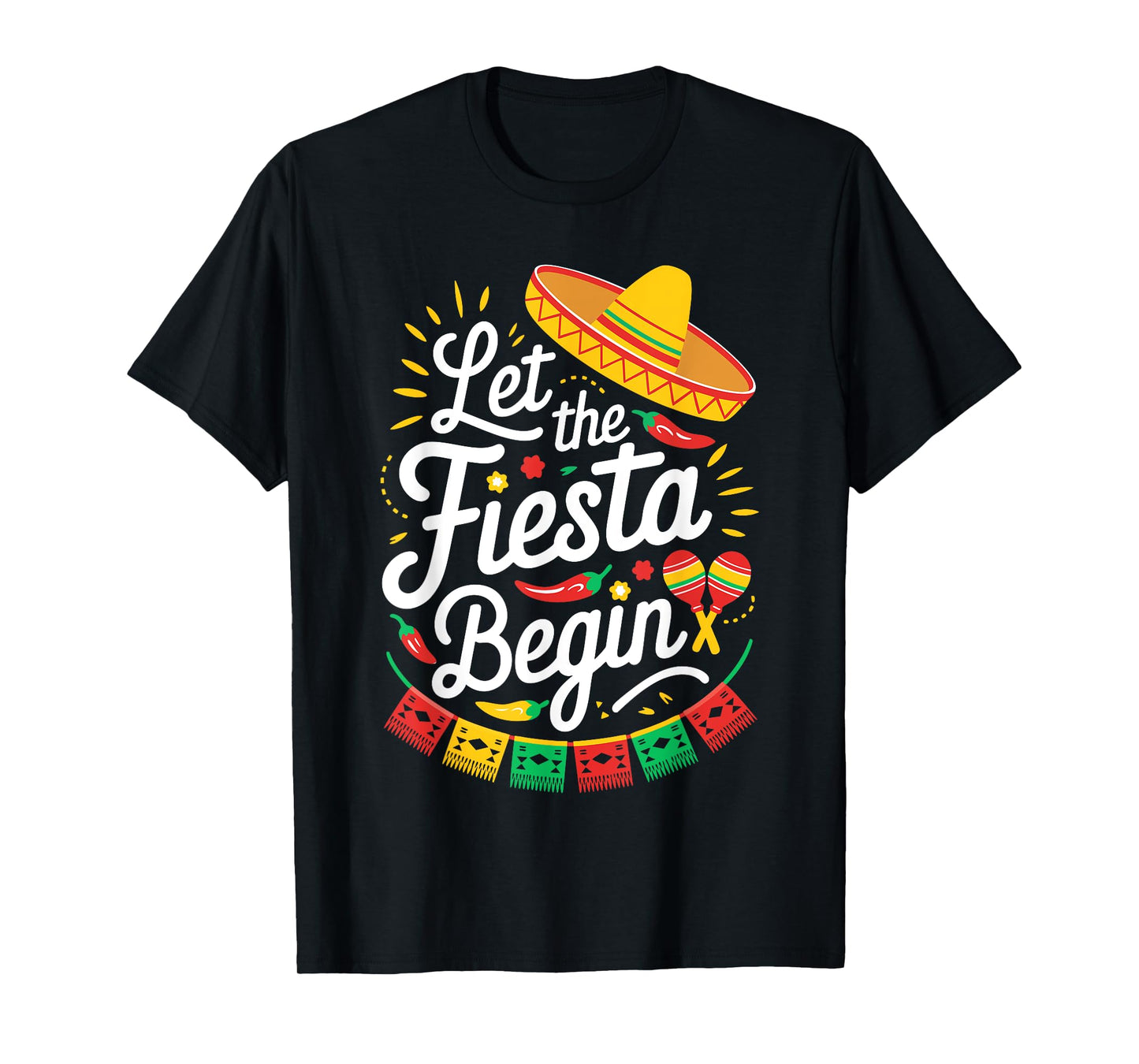 Let The Fiesta Begin Shirt Men Women Kids Cinco De Mayo T-Shirt