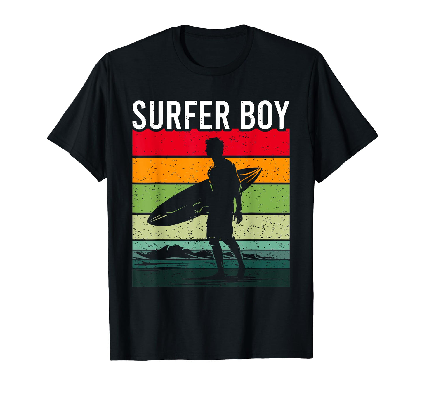 Surfer Boy Surf Illustration / Surf Boy Throwback T-Shirt
