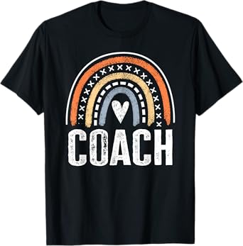 Coach Gifts For Women Funny Rainbow Coaching T-Shirt