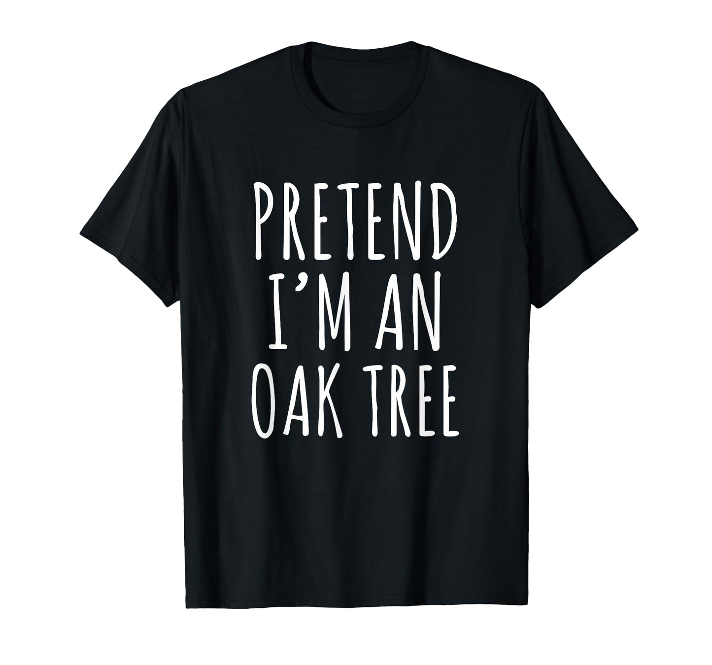Lazy Halloween Costume Pretend I'm An Oak Tree Simple T-Shirt