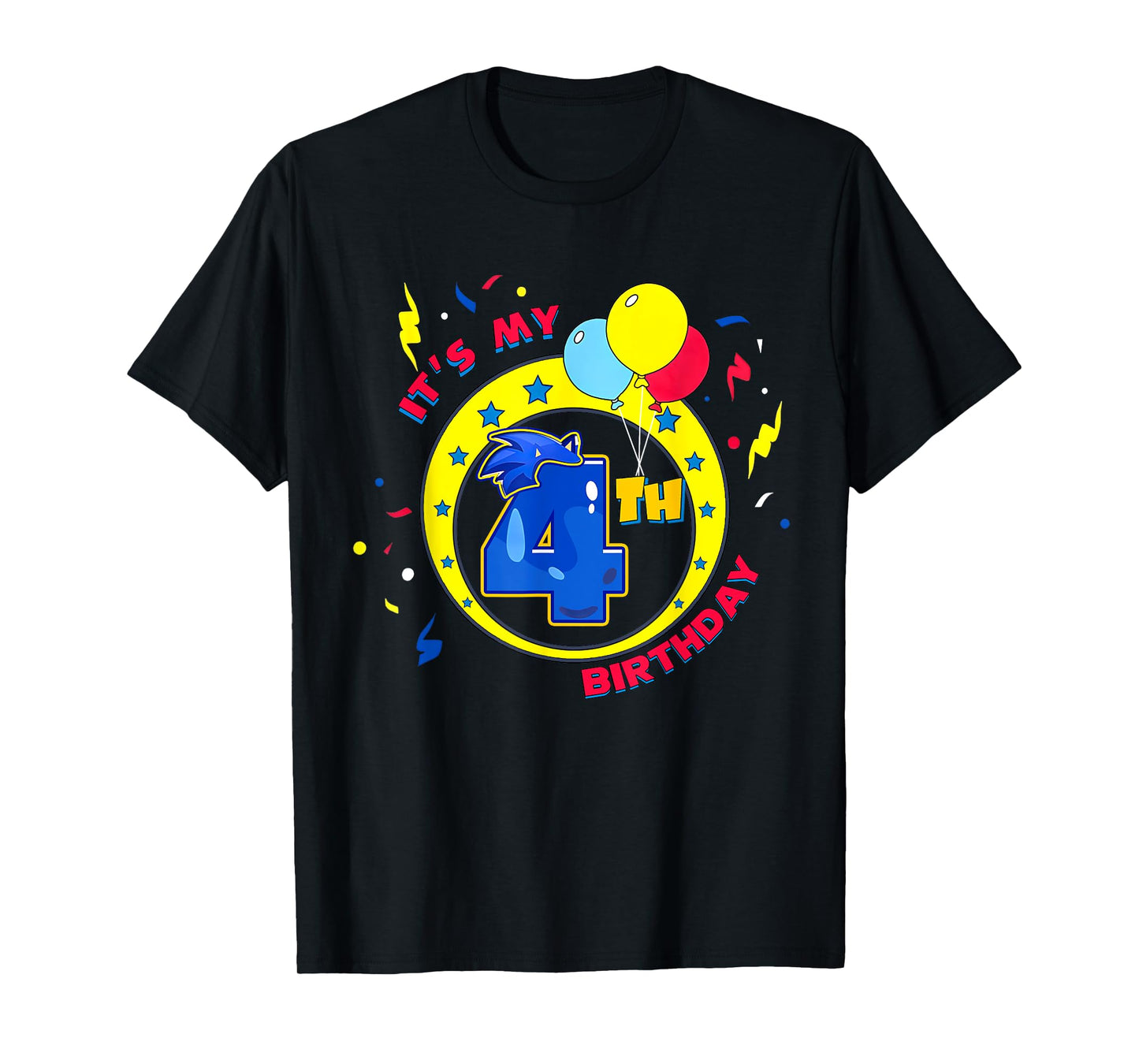 It's My 4th Birthday Boy Family Matching Party Funny T-Shirt