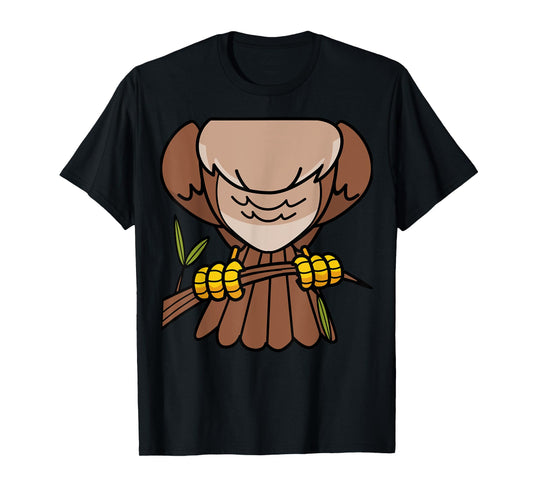 Funny Headless Owl Halloween Night Bird Costume Easy Outfit T-Shirt