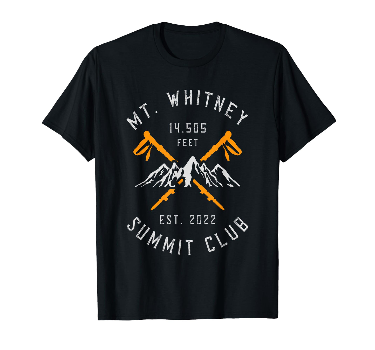 Mount Whitney Mountain Hiking Est 2022 T-Shirt