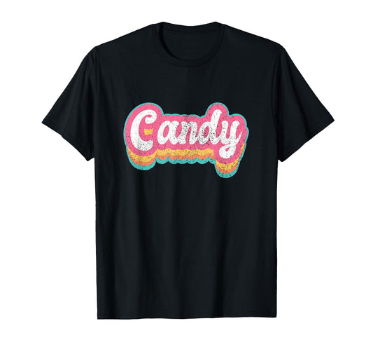 Candy First Name Girl Vintage 70s 80s Personalized T-Shirt