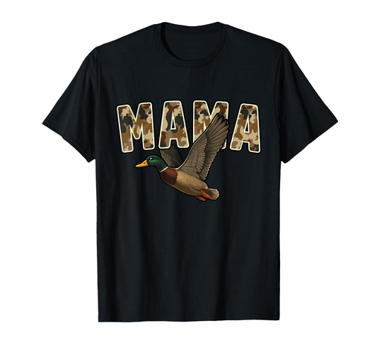 Camouflage Vintage Mallard Duck Retro Camo Hunting Mama T-Shirt