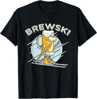 Brewski - Skiing Beer for Winter Sport T-Shirt