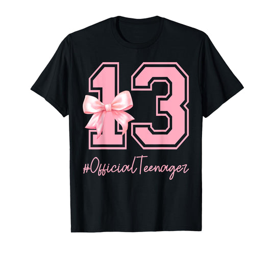 Coquette 13th Birthday Girl Official Teenager 13 Year Old T-Shirt