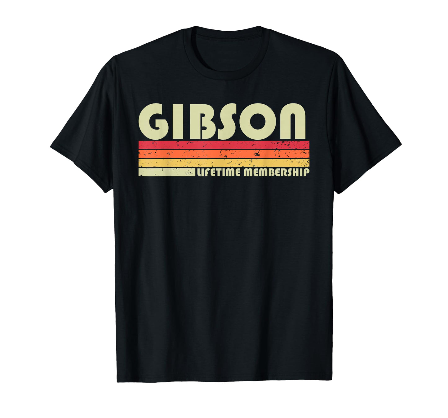 GIBSON Surname Funny Retro Vintage 80s 90s Birthday Reunion T-Shirt