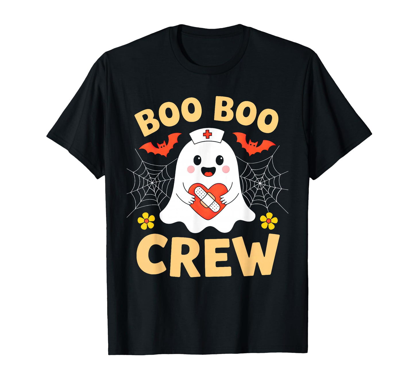 Halloween Nurse Shirt For Women Nursing Ghost Boo Boo Crew T-Shirt