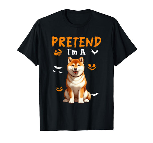 Pretend I'm A Shiba Inu Halloween Costume Owner Kids Family T-Shirt