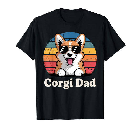 Funny Corgi Art For Men Dad Grandpa Pembroke Corgi Lover T-Shirt