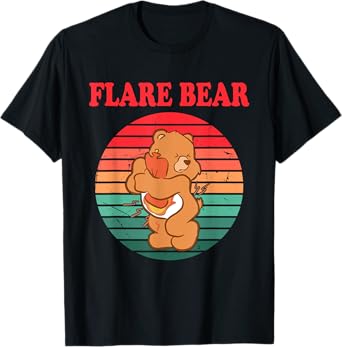 Funny Flare Bear Vintage Apparel T-Shirt