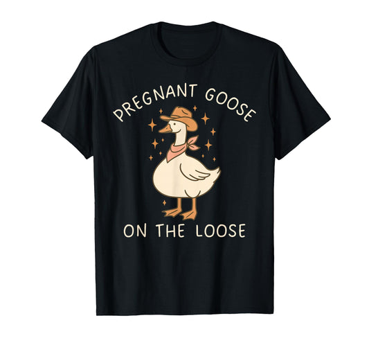 Cowboy Silly Goose Baby Announcement Expecting Pregnancy T-Shirt