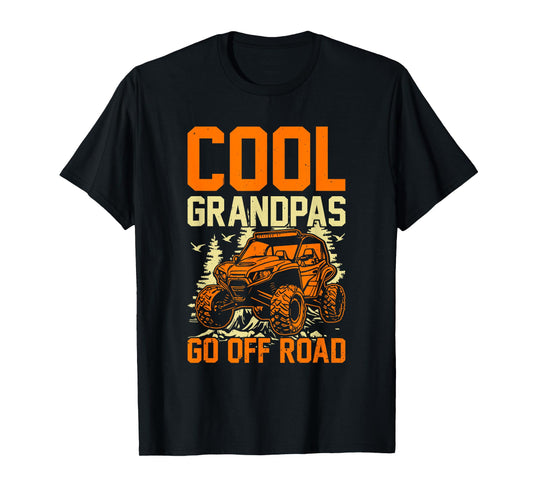 Cool SxS Design For Grandpa Men Off Road Ride UTV SxS Riding T-Shirt
