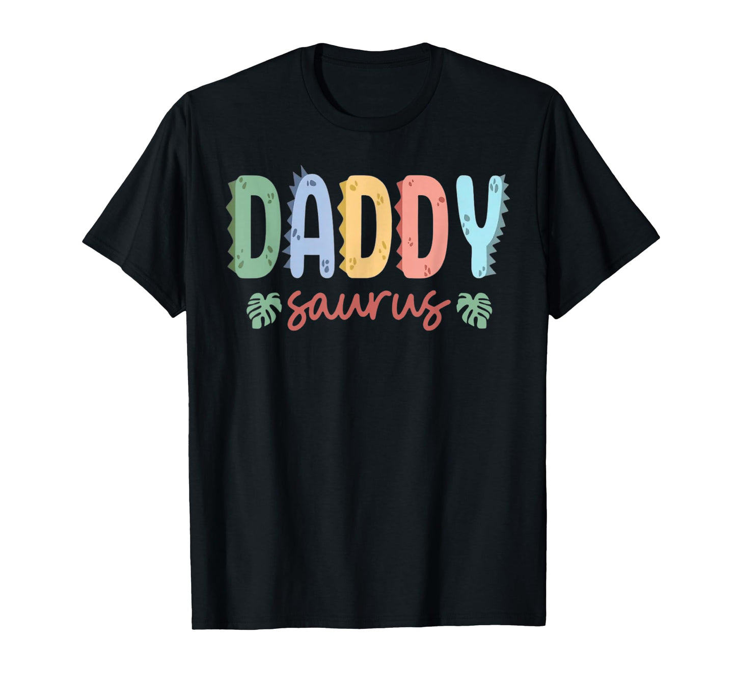 Daddy Saurus Dad Dinosaur Three Rex Birthday Boy Girl Family T-Shirt