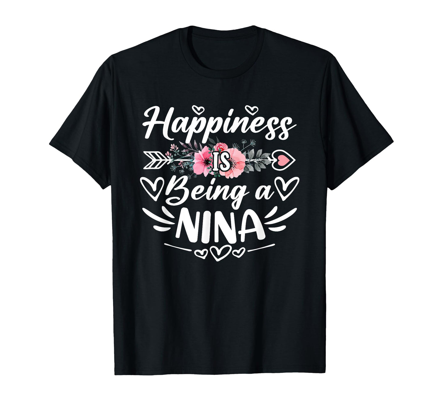 Happiness Is Being A Nina Funny Grandma Mother's Day T-Shirt