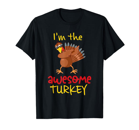Awesome Turkey Matching Family Group Thanksgiving Party T-Shirt