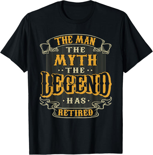 The Legend Has Retired Vintage Style Retirement For Men Male T-Shirt