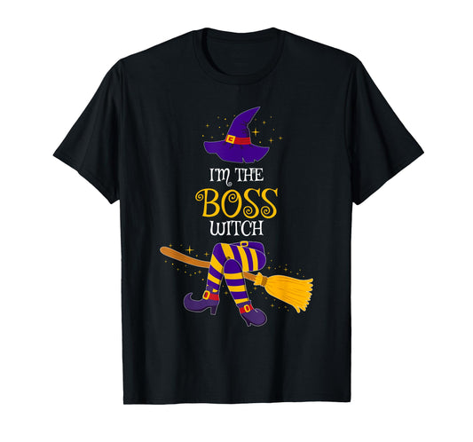 I’m The Boss Witch Family Matching Costume Halloween T-Shirt
