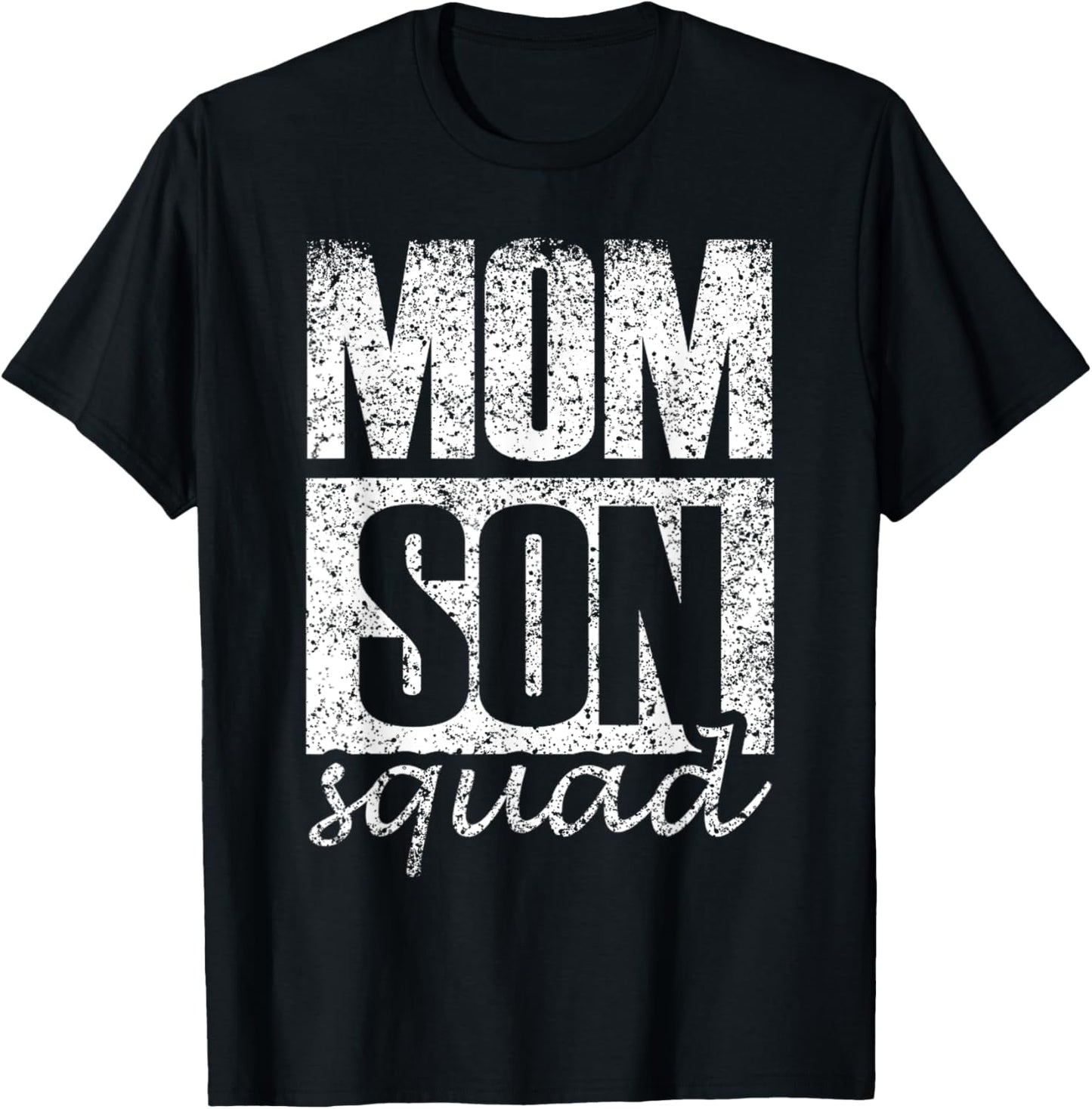 Mommy Son Squad Mother's Day Matching Mom Sons Mother Son T-Shirt, Small, Black