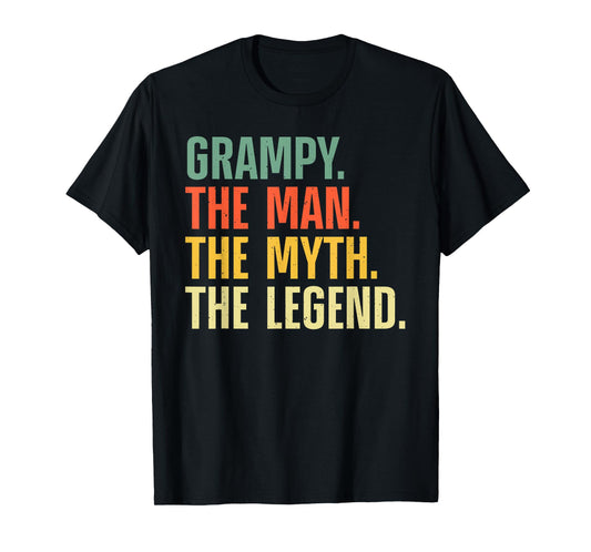 Grampy Design For Grandpa Grandfather From Grandkids Grampy T-Shirt