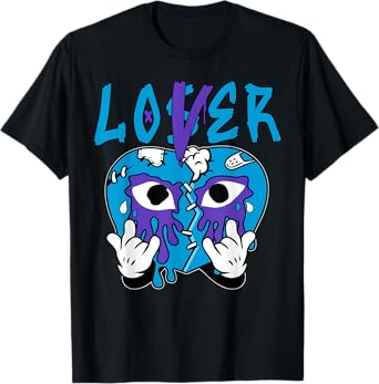 Loser Lover Drip Heart Streetwear Tee Aqua Matching Outfit T-Shirt