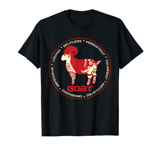Chinese Zodiac Year of the Goat Astrology Horoscope Zodiac T-Shirt