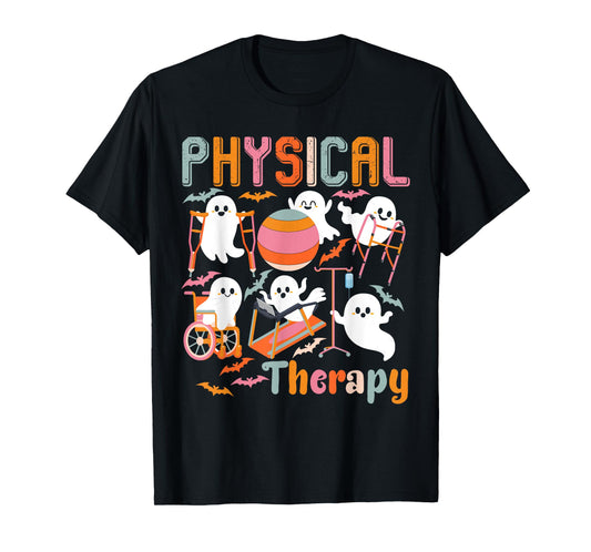 Cute Ghost Physical Therapy PT Physical Therapist Halloween T-Shirt