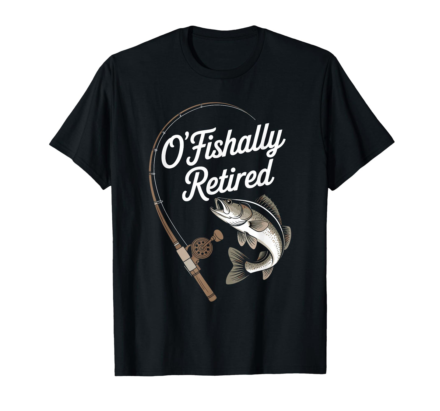 Ofishally Retired Fishing Retirement Finshing For Men Dad T-Shirt