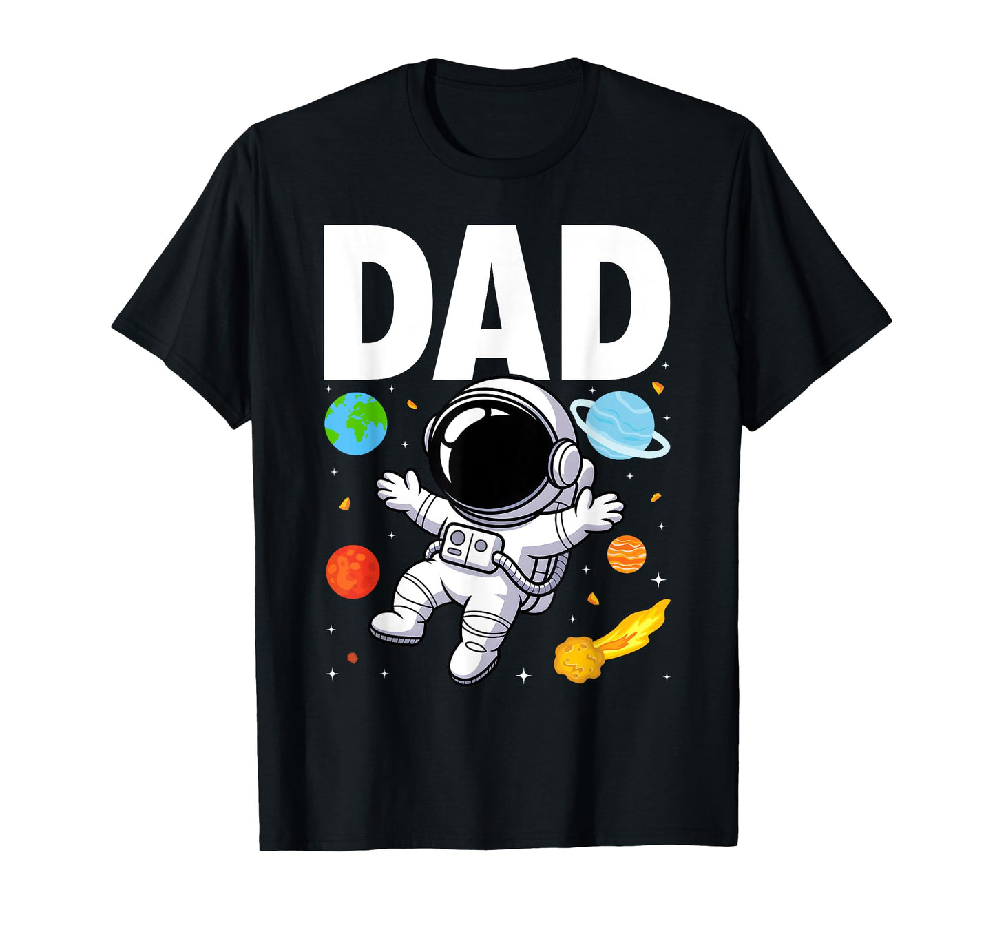 Dad Daddy Father Space Astronaut Birthday Family Matching T-Shirt