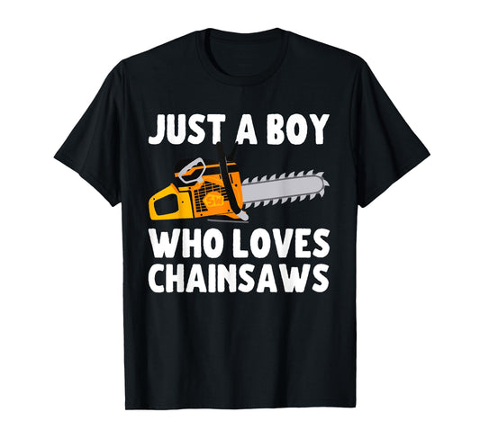 Cool Chainsaw For Boys Kids Lumberjack Arborist Tree Logger T-Shirt