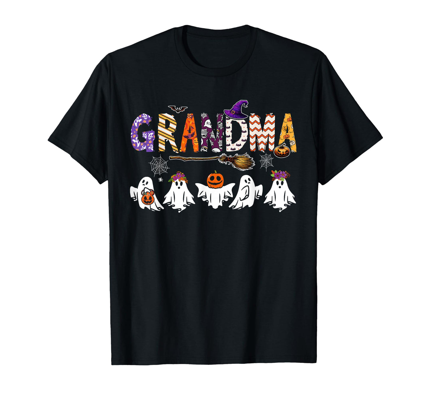 Grandma Halloween Boo Ghost Horror Costume Funny Party T-Shirt