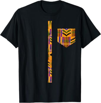 African Print Dashiki for Men Traditional African Kente T-Shirt