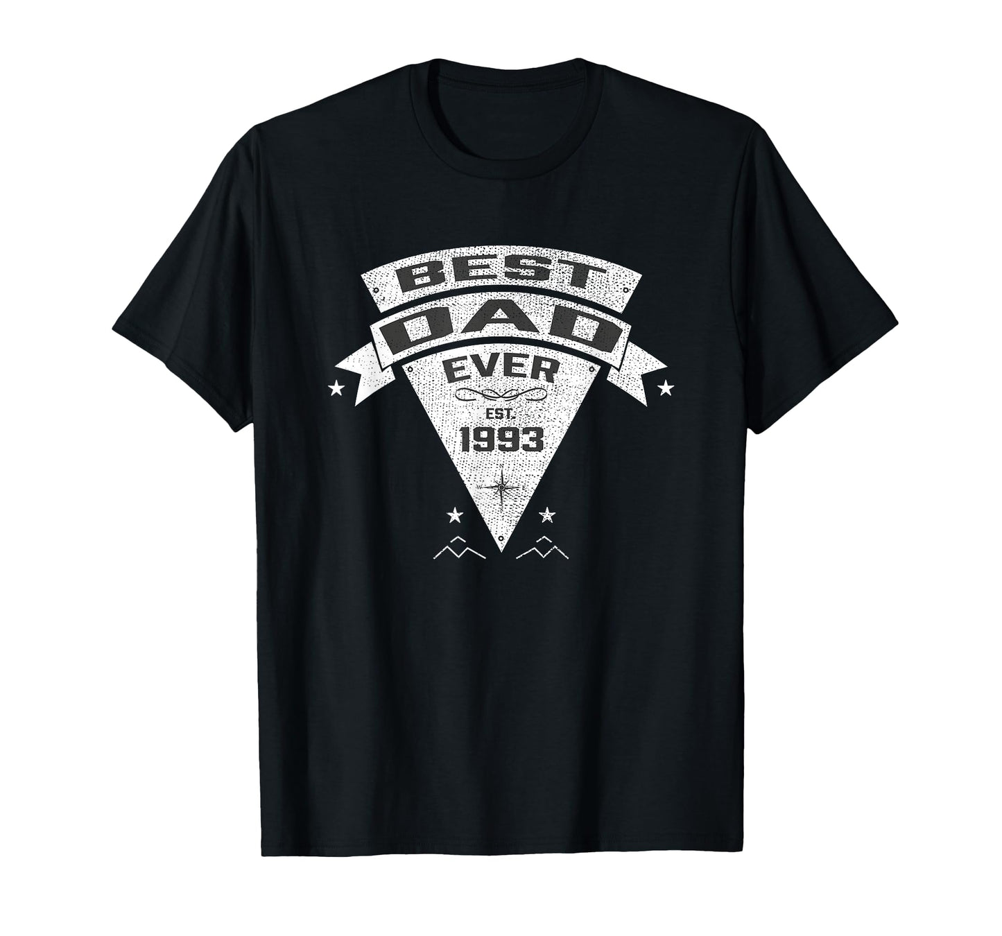 Mens Best Dad Ever Est. 1993 Established Father & Daddy T-Shirt