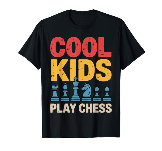 Cool Chess Art for Boys Girls Kids Chess Lover Chess Player T-Shirt