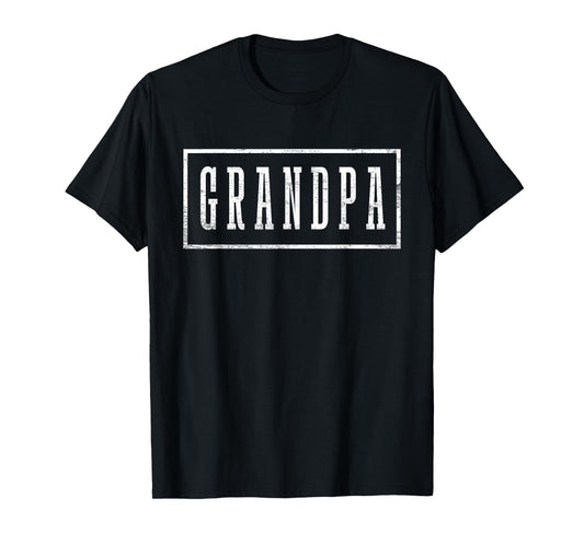 Grandpa - Sleek Framed Design Father's Day Grandpa T-Shirt