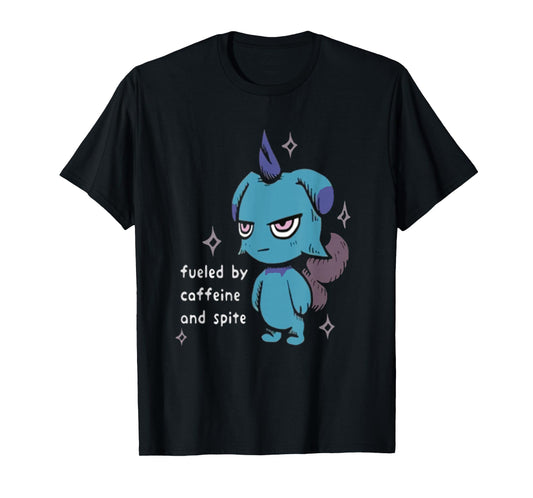 Palword Depresso Funny T-Shirt, Small, Black